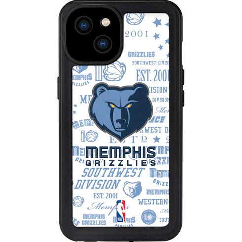 NBA Memphis Grizzlies Historic Blast iPhone 15 Plus Waterproof Case